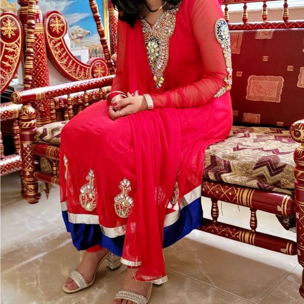 Cute red indian outfit